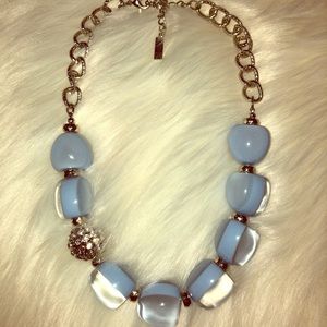 INC blue fashion necklace and earrings set